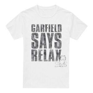 Garfield Mens Relax T-Shirt / White